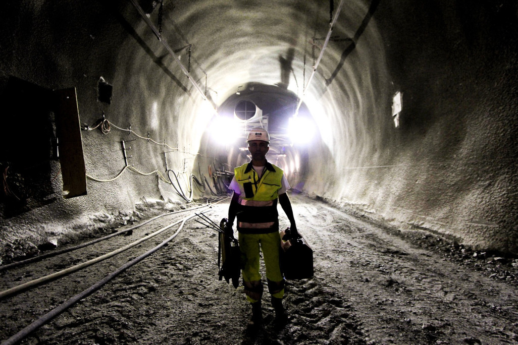 Tunnel de base du Ceneri Sigirino Mesure de l'avancement