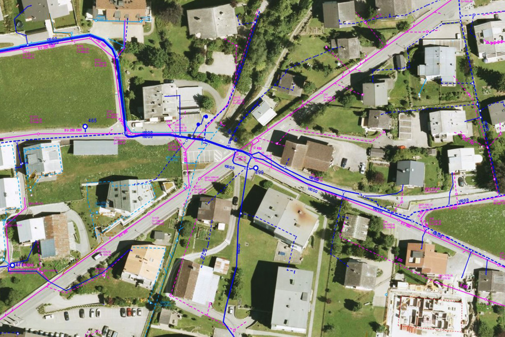 Vue détaillée du cadastre