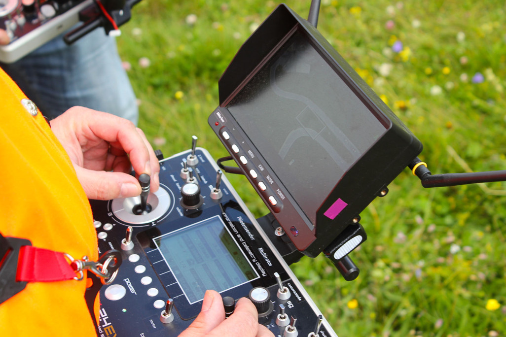 Commande du multicoptère pendant la mesure
