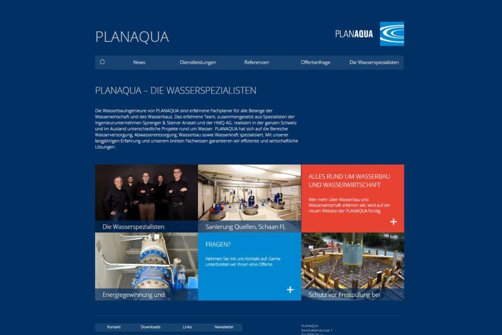 Nouveau site web PLANAQUA