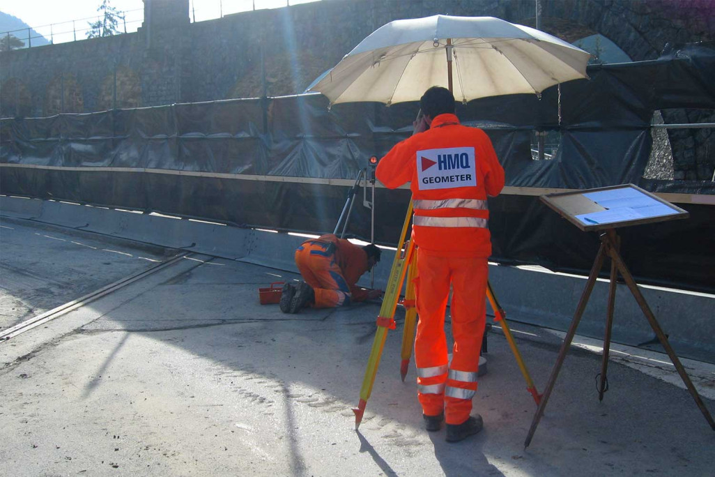 Géomètre HMQ AG, mesure du viaduc de Solis