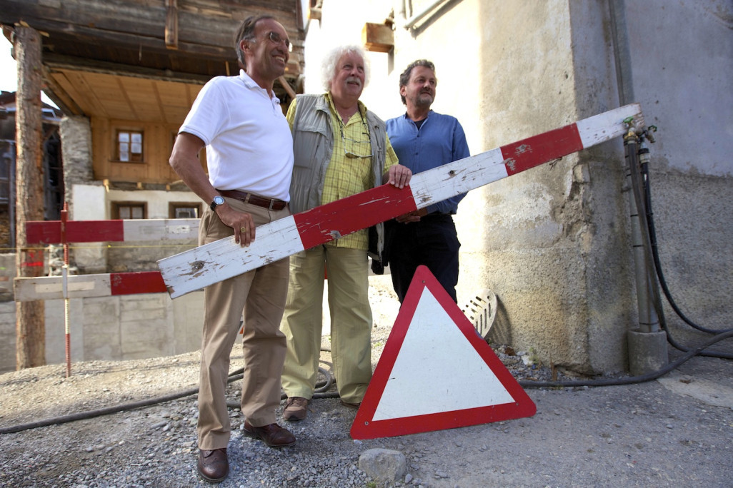 Valendas, Engihuus, relevé du bâtiment HMQ, Gion Caminada