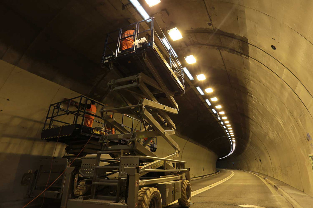 A13 Tunnel de la Viamala, mesure des déformations, HMQ AG