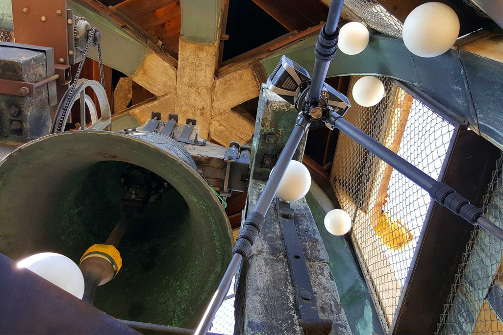 Balayage laser, clocher du Grossmünster, HMQ AG