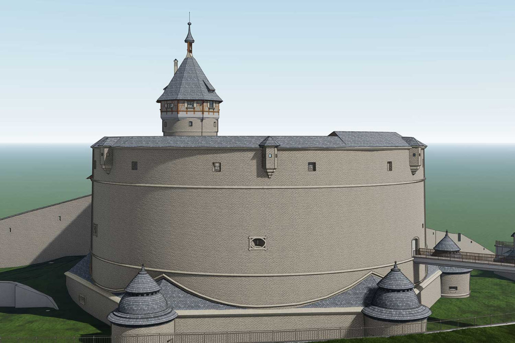 Modèle BIM 3D du Munot à Schaffhouse, HMQ AG