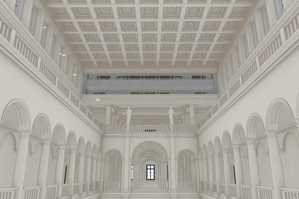 Bâtiment principal de l'ETH Zurich, mesure du bâtiment, modélisation BIM 3D intérieur, HMQ AG