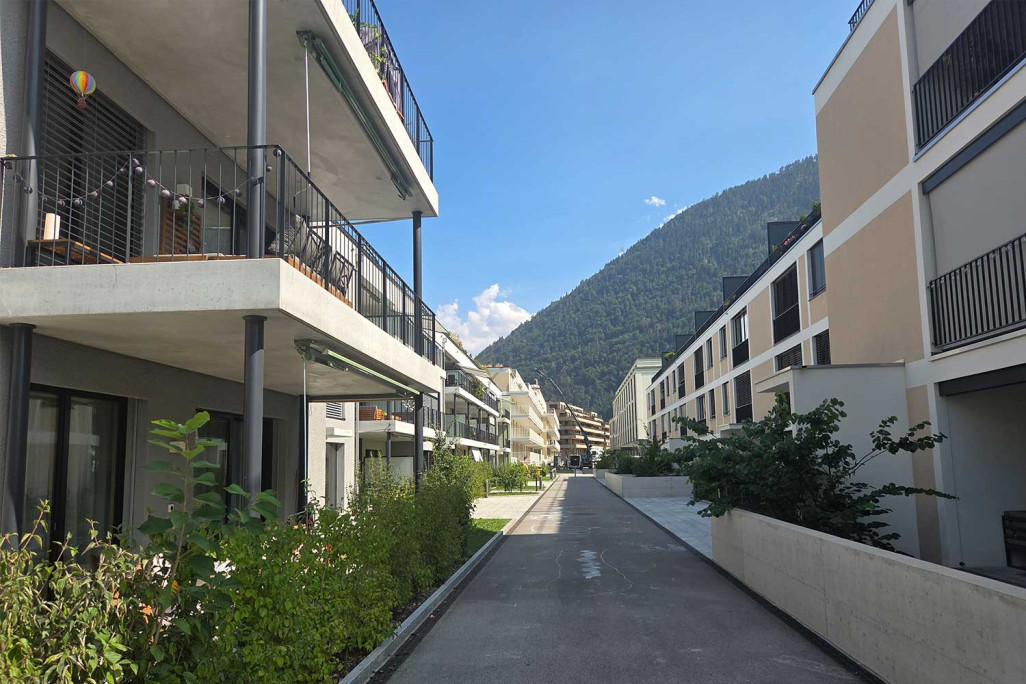 Kleinbruggen Coire, norme de durabilité, développement de projet, HMQ AG