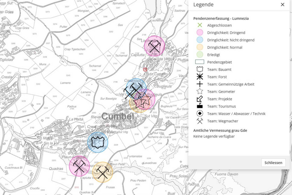 WebGIS, saisie des demandes en attente dans le géoportail, HMQ AG